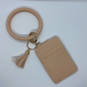 Blush/Nude Key Ring and Wallet Wristlet NWOT